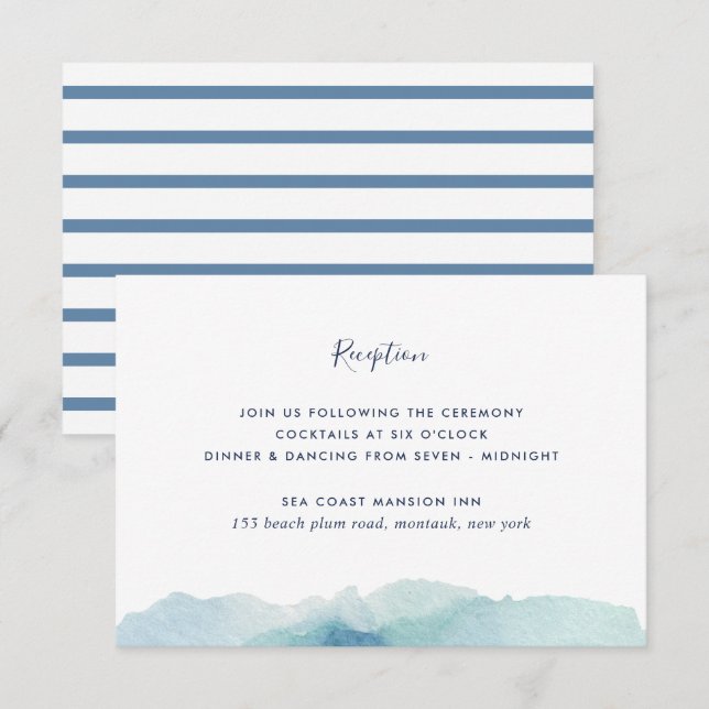 Sehenswürdigkeit Hochzeitsempfangskarte Einladung (Vorne/Hinten)