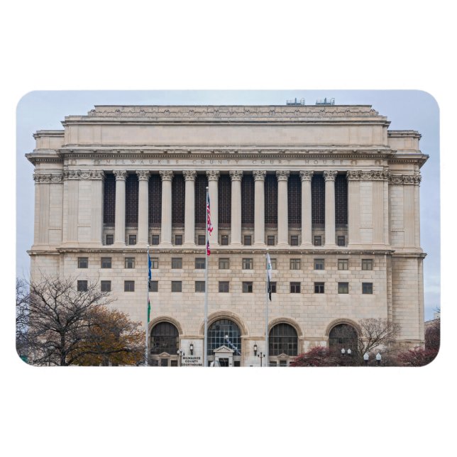 Sehenswürdigkeit Milwaukee Landkreis Gerichtsgebäu Magnet (Horizontal)