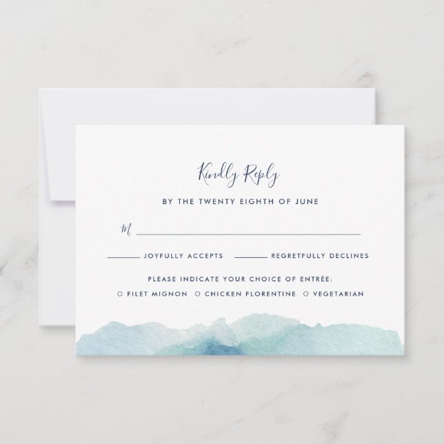 Sehenswürdigkeit RSVP-Karte mit Wahlmöglichkeit RSVP Karte (Vorderseite)