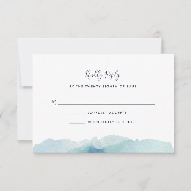 Sehenswürdigkeit-RSVP-Karte RSVP Karte (Vorderseite)