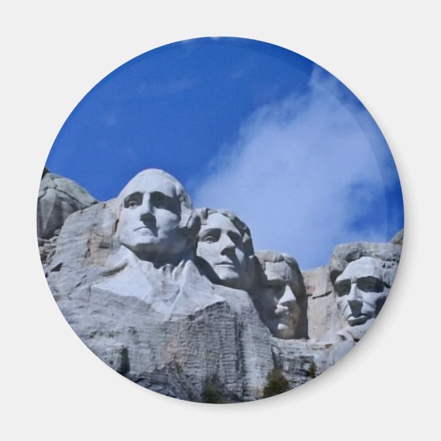 Sehenswürdigkeit Rushmore Magnet (Vorne)