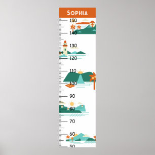 Sehenswürdigkeit-Wachstumstabelle Poster