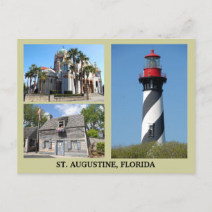 Sehenswürdigkeiten in St. Augustine Postkarte