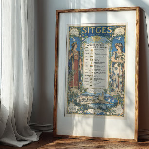 Sehenswürdigkeiten Spaniens Veranstaltungen Kalend Poster