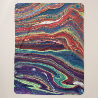 Sehnsucht Brennend 1 Fette Farbige Abstrakte Decke Sherpadecke