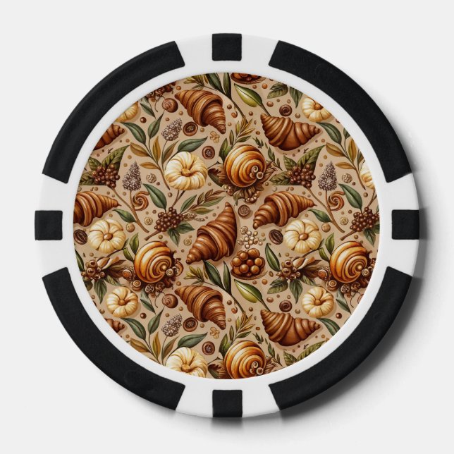 Sehnsucht nach Croissants  Pokerchips (Vorderseite)