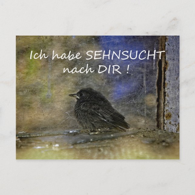Sehnsucht nach Dir - Postkarte (Vorderseite)