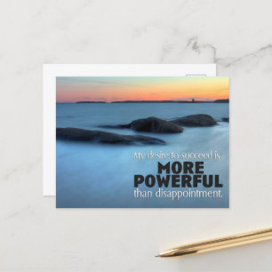 "Sehnsucht nach Erfolg" Motivation Affirmation Postkarte