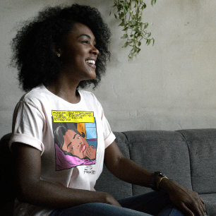 Sehnsucht um Mitternacht Retro-Romanzen-Comic für  Tri-Blend Shirt