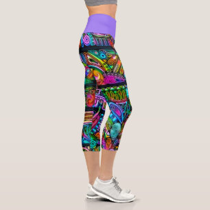 Sehr abstrakte Formen Art 10 Capri Leggings