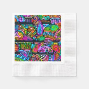 Sehr abstrakte Formen Art 10 Serviette