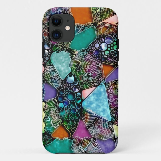 Sehr abstrakte Formen Art 11 Case-Mate iPhone Hülle (Rückseite)
