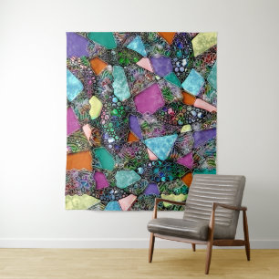 Sehr abstrakte Formen Art 11 Wandteppich