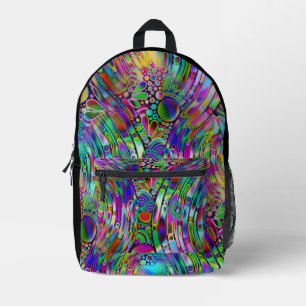 Sehr abstrakte Formen Art 1 Bedruckter Rucksack