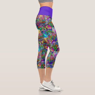 Sehr abstrakte Formen Art 1 Capri Leggings