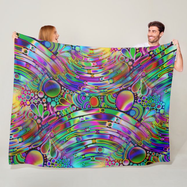 Sehr abstrakte Formen Art 1 Fleecedecke (Beispiel)