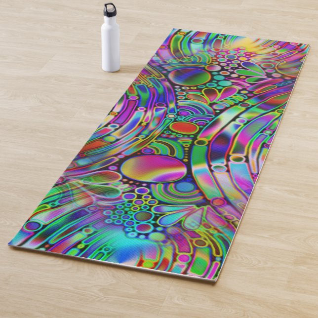 Sehr abstrakte Formen Art 1 Yogamatte (Beispiel)