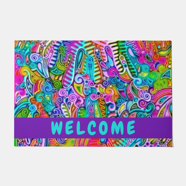 Sehr abstrakte Formen Art 9 Fußmatte (Vorderseite)