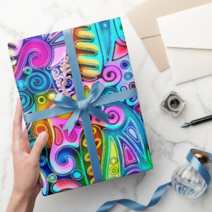 Sehr abstrakte Formen Art 9 Geschenkpapier