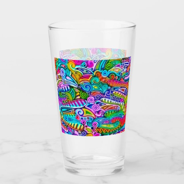 Sehr abstrakte Formen Art 9 Glas (Vorderseite)