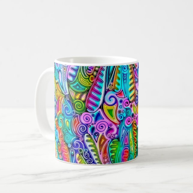 Sehr abstrakte Formen Art 9 Kaffeetasse (Vorderseite Links)