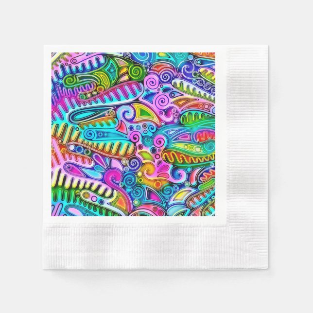 Sehr abstrakte Formen Art 9 Serviette (Vorderseite)