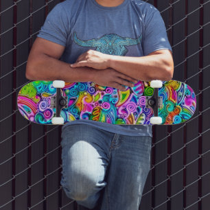 Sehr abstrakte Formen Art 9 Skateboard