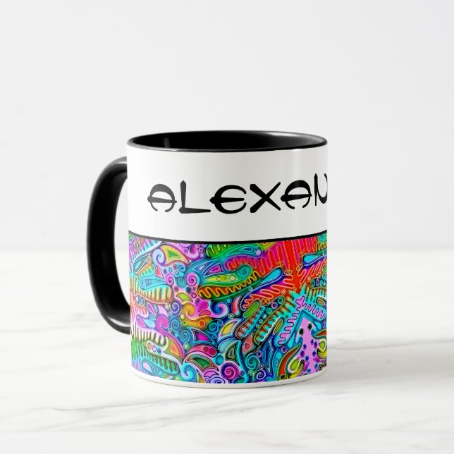 Sehr abstrakte Formen Art 9 Tasse (Vorderseite Links)