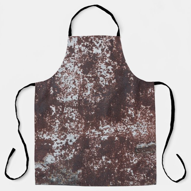 Sehr altes rostes Blech. Metalloberfläche Schürze (Vorderseite)