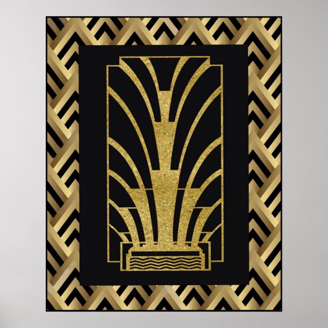 Sehr Art Deco Poster. Poster (Vorne)