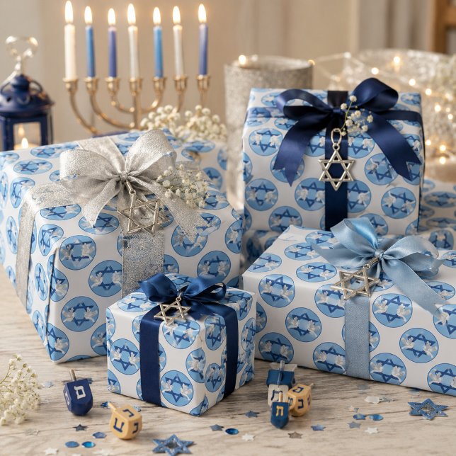 Sehr attraktiv Hanukkah Geschenkpapier (Von Creator hochgeladen)