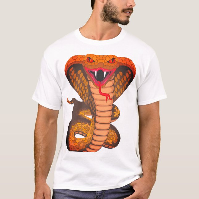 Sehr beängstigende Schlangenbild T - Shirt Design (Vorderseite)