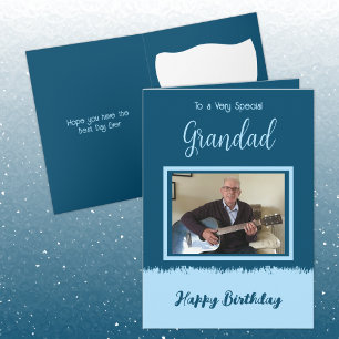 Sehr besondere Grandad zum Geburtstag blau Karte