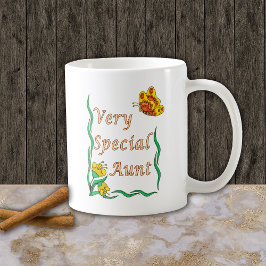 Sehr besondere Tante Butterfly Kaffeetasse