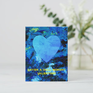 Sehr Blue Denim Valentine Flat Card Feiertagskarte