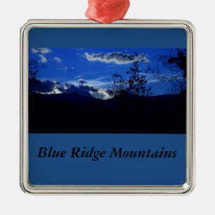 Sehr Blue Ridge Mountains-Verzierung Silbernes Ornament