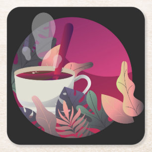 Sehr Cool Abstrakter Kaffee Cup Untersetzer Set