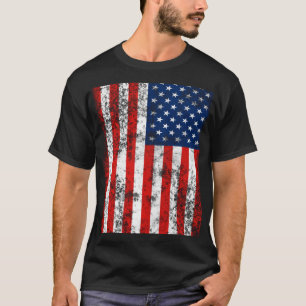 Sehr Cool beängstigende amerikanische Flagge T-Shirt