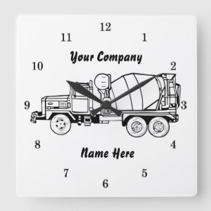 Sehr Cool, DASS SIE die Cement Company Wall Clock Quadratische Wanduhr