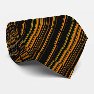 Sehr Cool Modern Orange Gestreift Krawatte