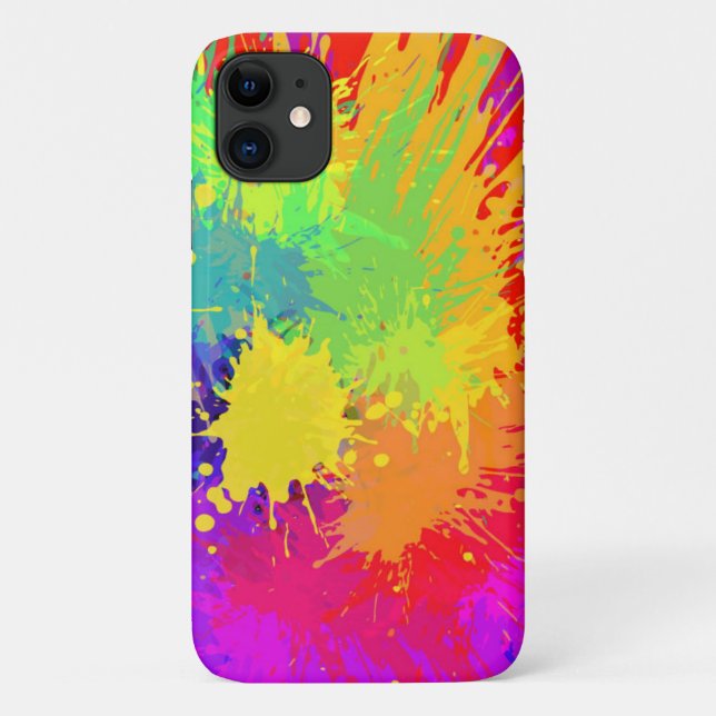 Sehr Cool Paint Splash iPhone Case (Rückseite)