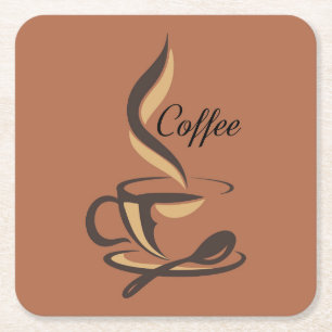 Sehr Cool und Cute Kaffee oder Java Rechteckiger Pappuntersetzer