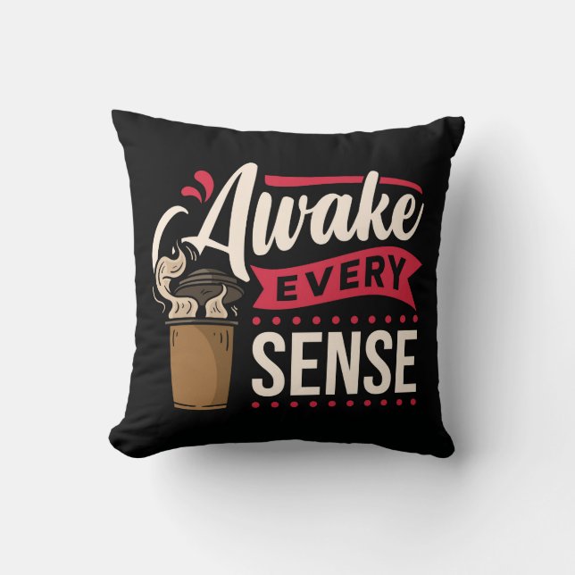 Sehr cool und süßer Kaffee oder Java Kissen (Vorderseite)