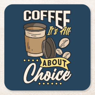 Sehr cool und süßer Kaffee oder Java Rechteckiger Pappuntersetzer