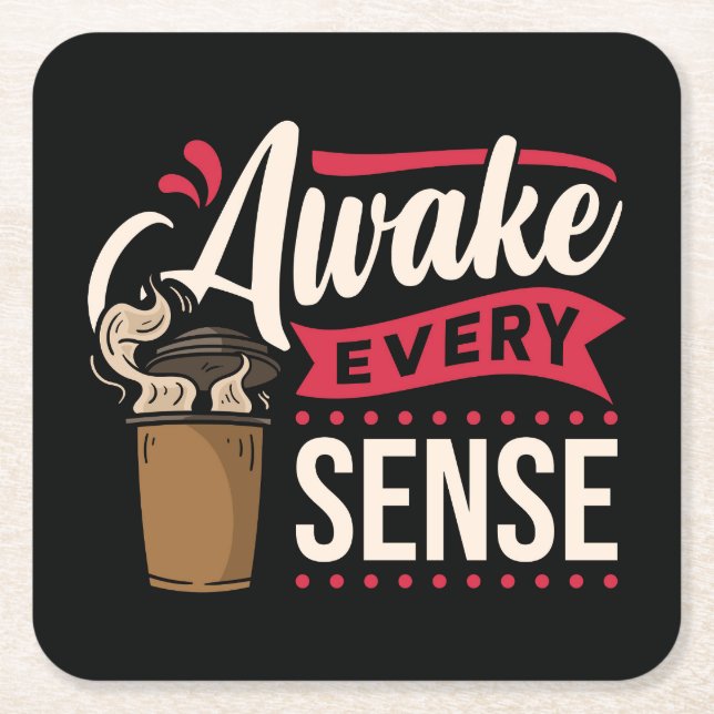 Sehr cool und süßer Kaffee oder Java Rechteckiger Pappuntersetzer (Vorderseite)