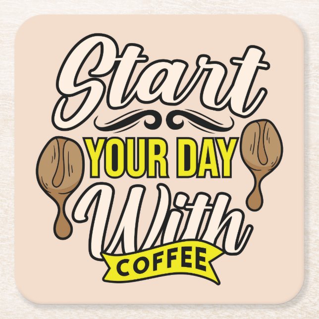 Sehr cool und süßer Kaffee oder Java Rechteckiger Pappuntersetzer (Vorderseite)