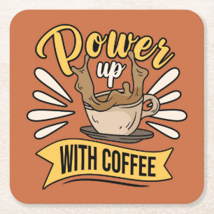 Sehr Cool und Süßer Kaffee oder Java Rechteckiger Pappuntersetzer