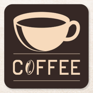 Sehr Cool und Süßer Kaffee oder Java Rechteckiger Pappuntersetzer