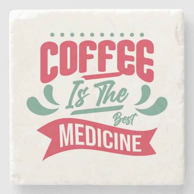 Sehr cool und süßer Kaffee oder Java Steinuntersetzer (Vorderseite)