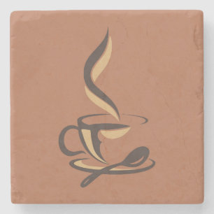 Sehr cool und süßer Kaffee oder Java Steinuntersetzer